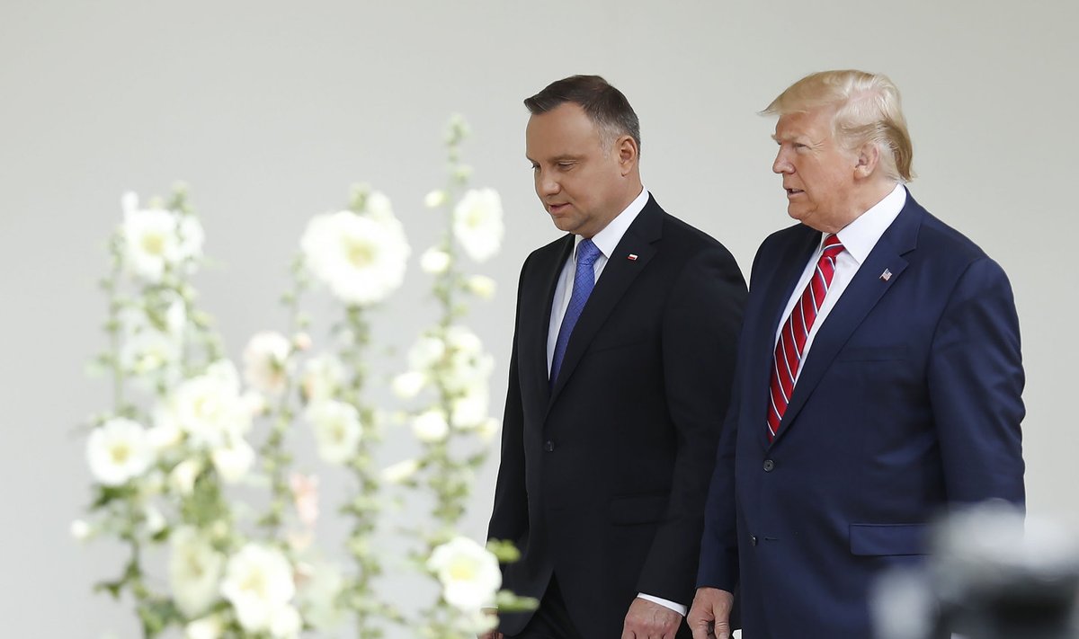 Andrzej Duda ja Donald Trump mullu Valges Majas