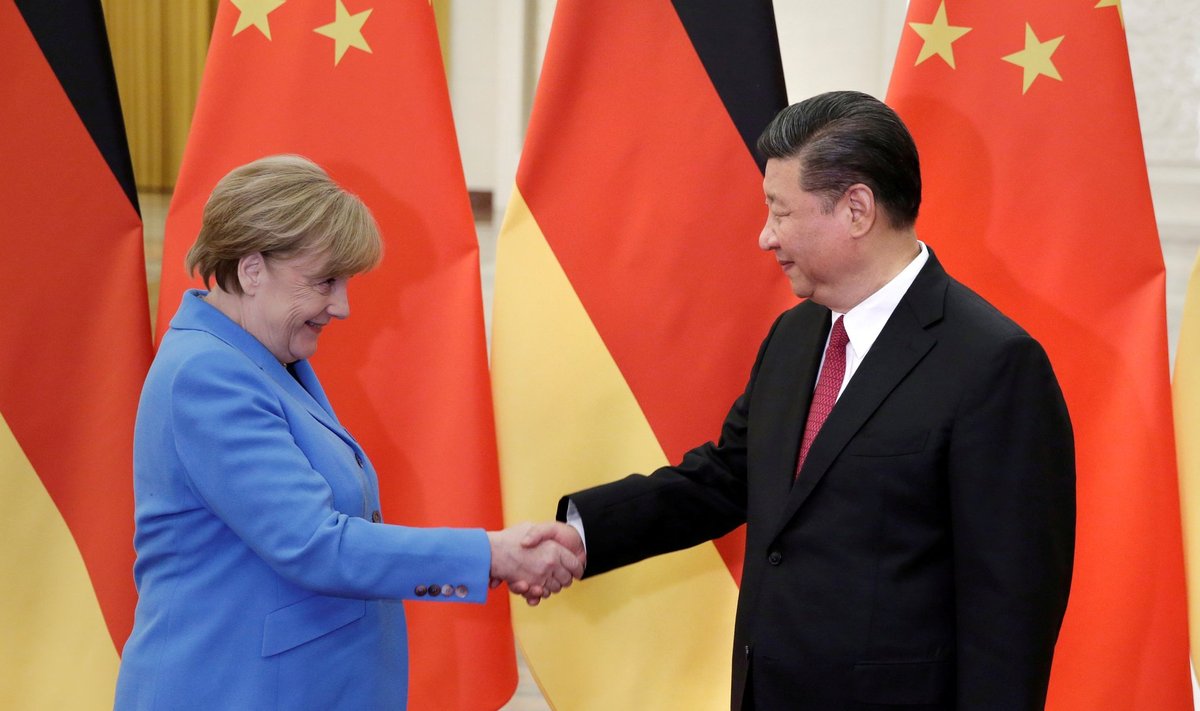Saksamaa kantsler Angela Merkel ning Hiina president Xi Jinping.