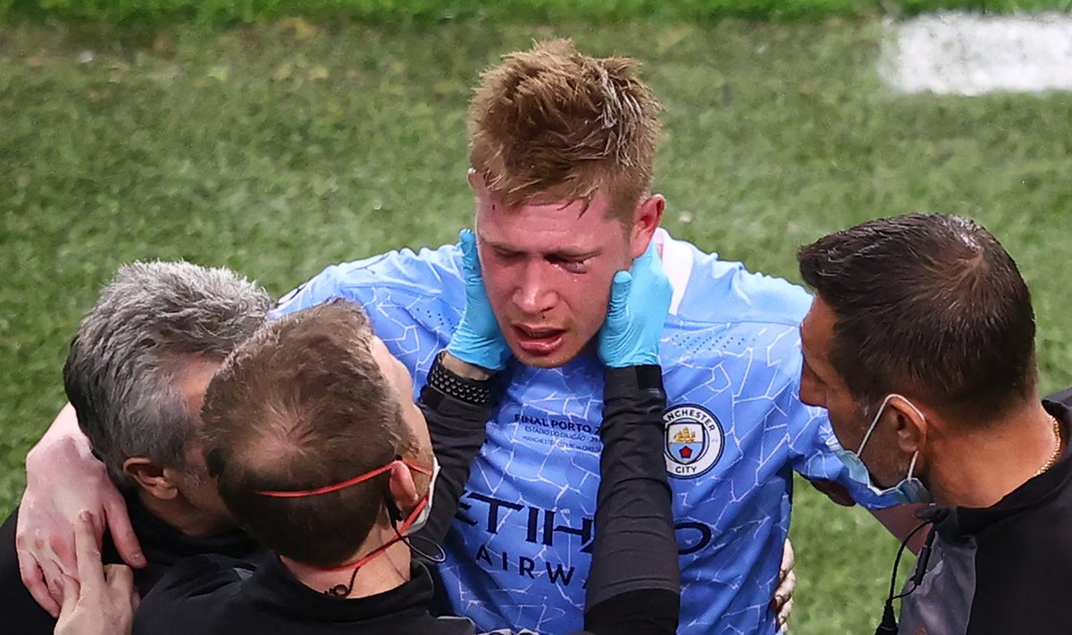Kevin De Bruyne sai Meistrite liiga finaalis tõsiselt vigastada.