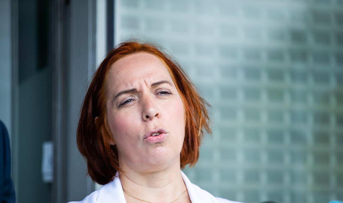 Mailis Reps Keskerakonna pressikonverentsil