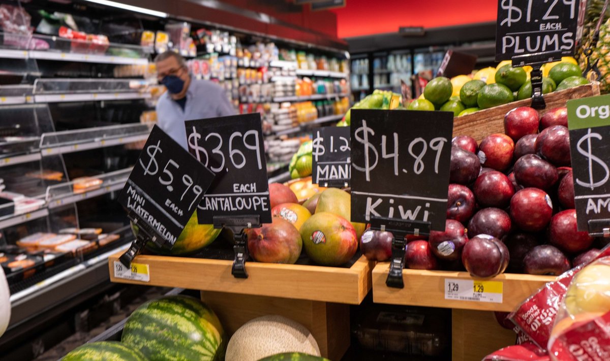 USAs tõusid toiduhinnad kuises võrdluses 0,8% ja aastases võrdluses 11,4%.