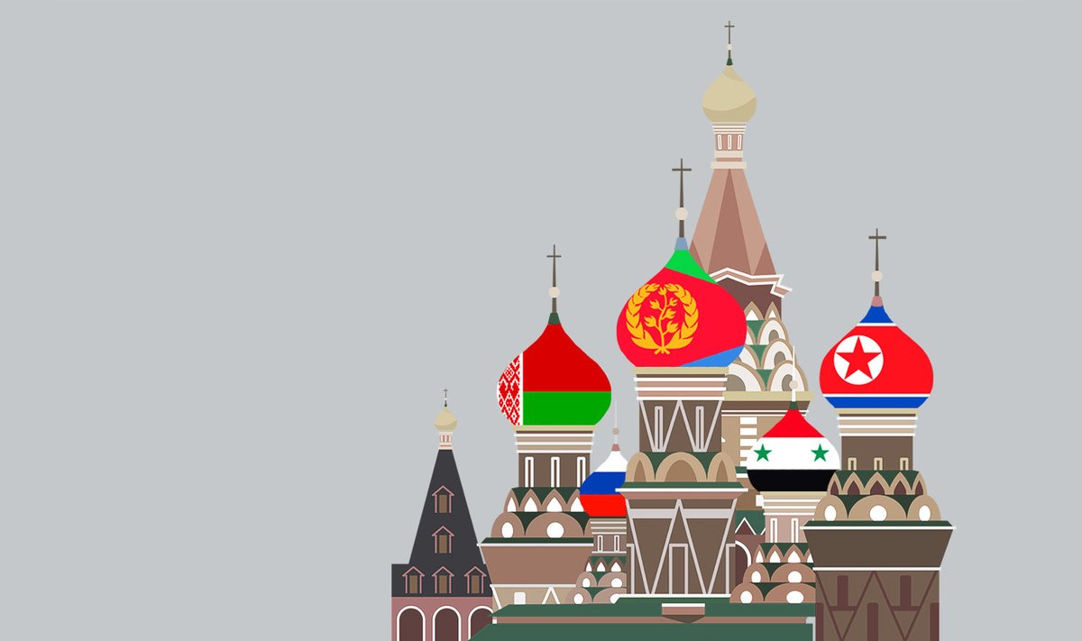 Venemaa, Valgevene, Põhja-Korea, Eritrea ja Süüria - riigid, mis toetavad Venemaa sõda Ukrainas