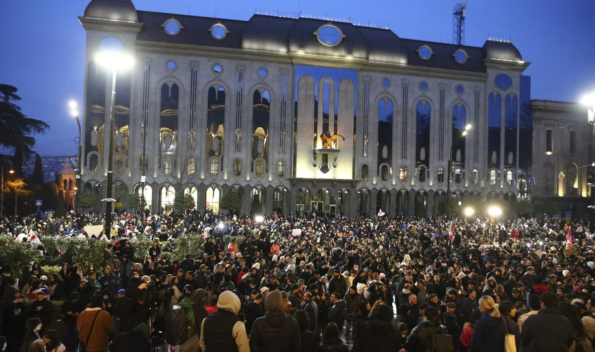 Акция протеста в Тбилиси, 9 марта