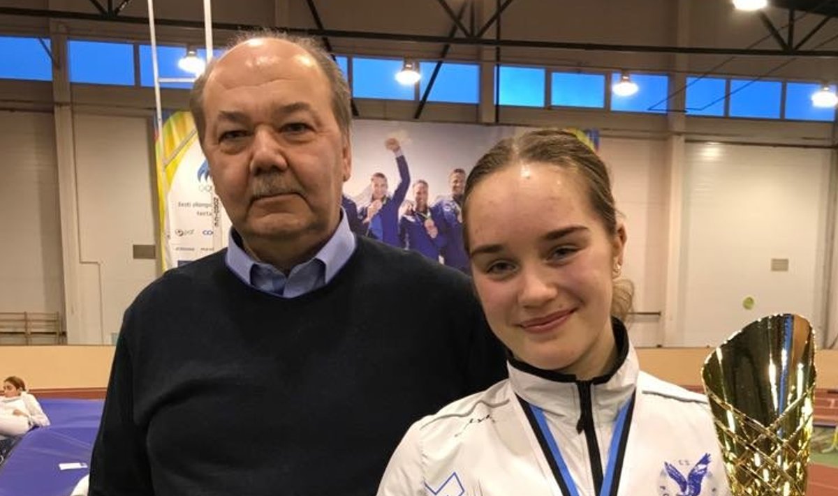 Gabriela Truuse koos oma treeneriga Anatoli Jasnoviga