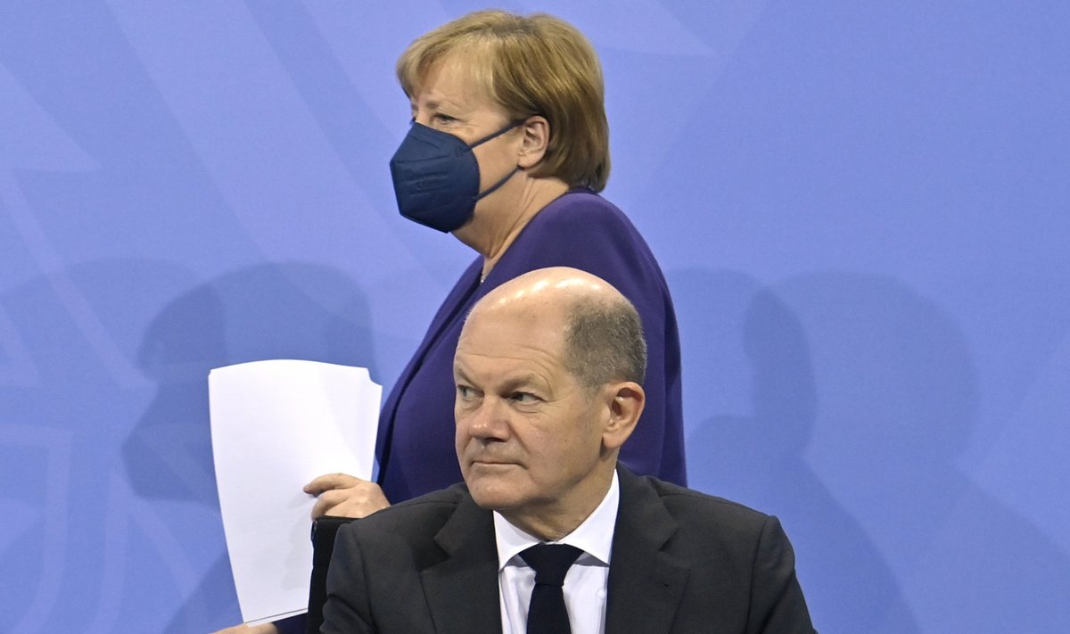Angela Merkel ja Olaf Scholz