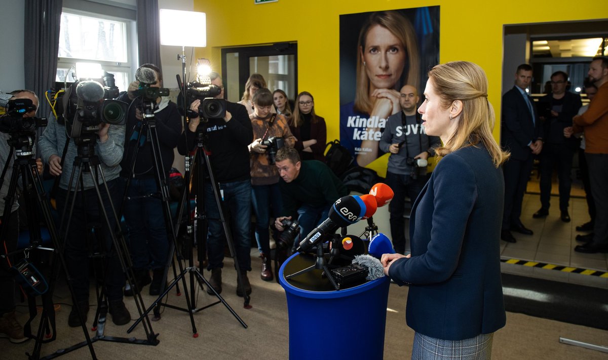 Kaja Kallas on asunud kokku panema järgmist valitsuskoalitsiooni