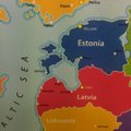 FOTO: Inglismaal müüdavale Euroopa kaardile märgiti Eesti asulatest Tallinn, Tartu, Narva, Pärnu ja... Jamaya!
