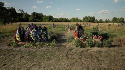 Andrejevka kalmistu, kuhu on maetud Vene sõjaväe poolt tapetud inimesed