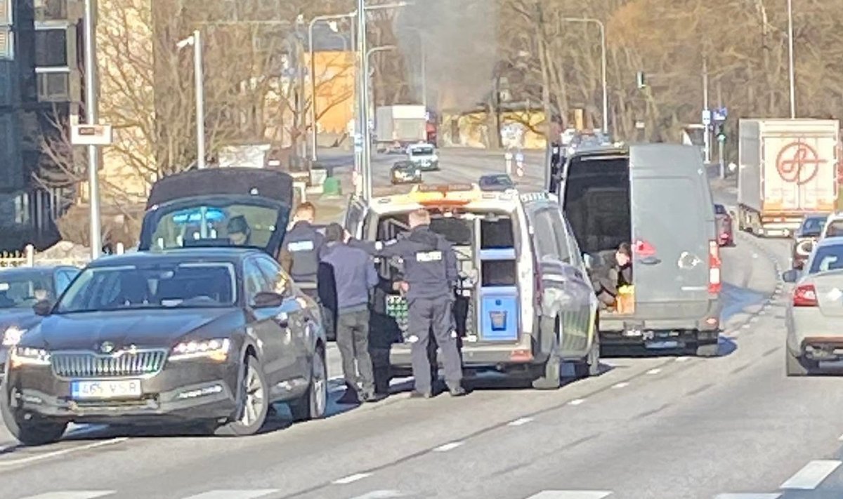Liiklusõnnetus Tallinna lauluväljaku juures 21.04.2022