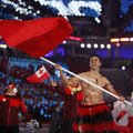 FOTOD | Tonga kuulus lipukandja säras ka taliolümpia avamisel - ja ikka palja ülakehaga!
