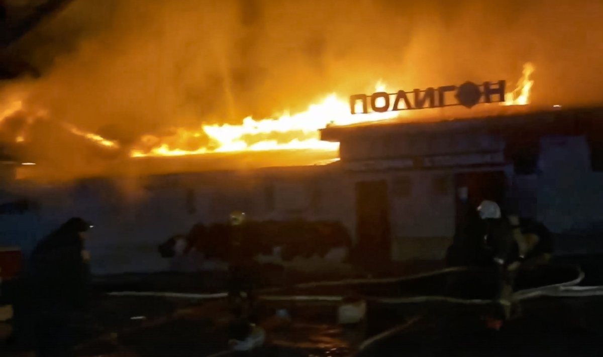 Ööklubi Polügoon põleng Venemaal Kostromas