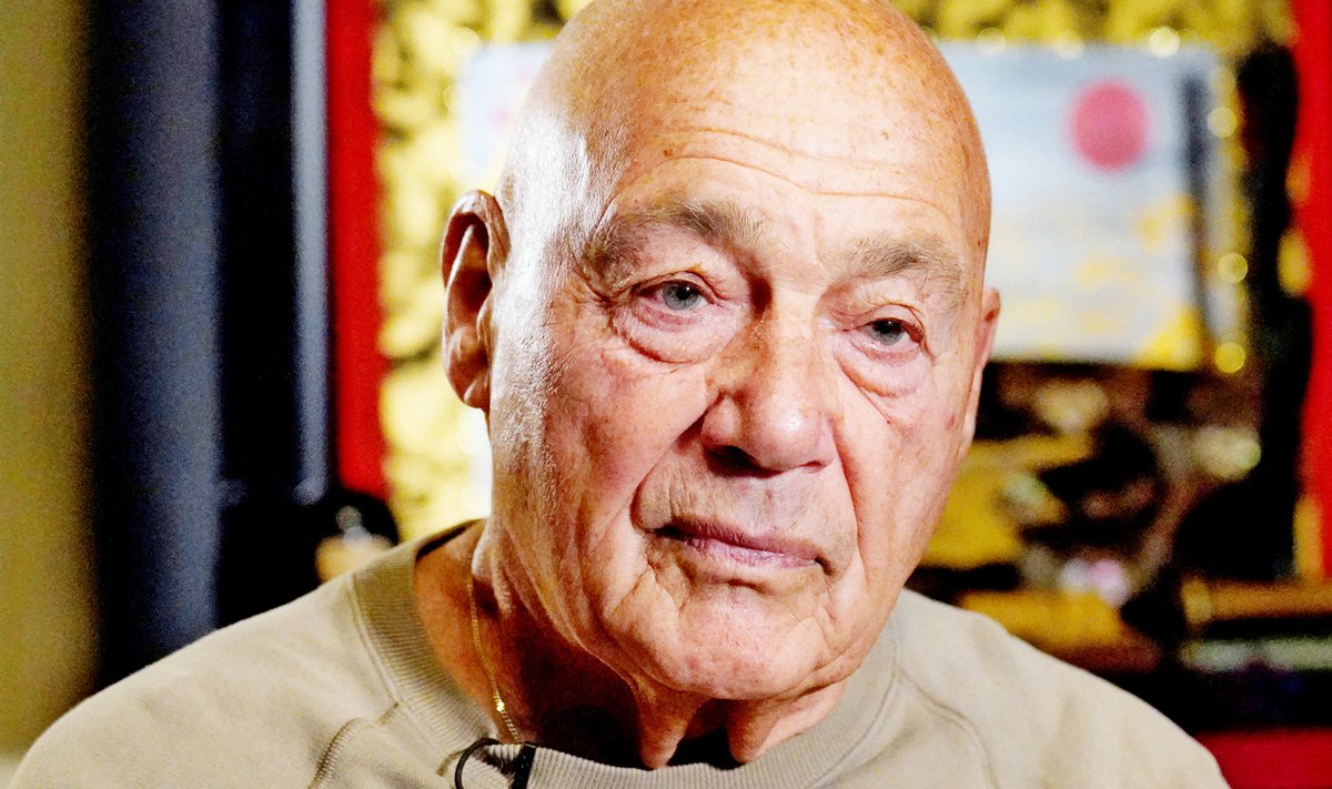 Russian journalist Vladimir Pozner attends an interview with Reuters in Moscow