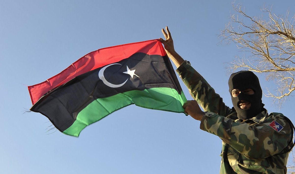 Liibüa armee sõdur Benghazis.