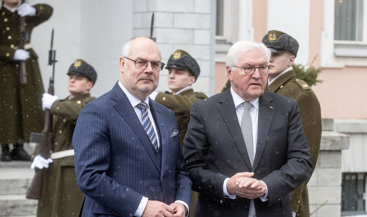 Eesti president Alar Karis sõnas kohtumisel Saksa kolleegiga, et meie suhted liiguvad mõnusas pärituules.