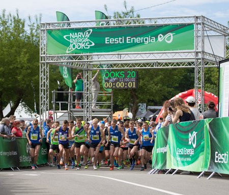 Narva Energiajooksu poolmaratoni start
