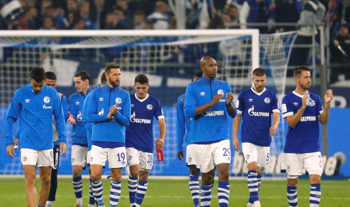 Schalke mängijad pärast kohtumist Müncheni Bayerniga