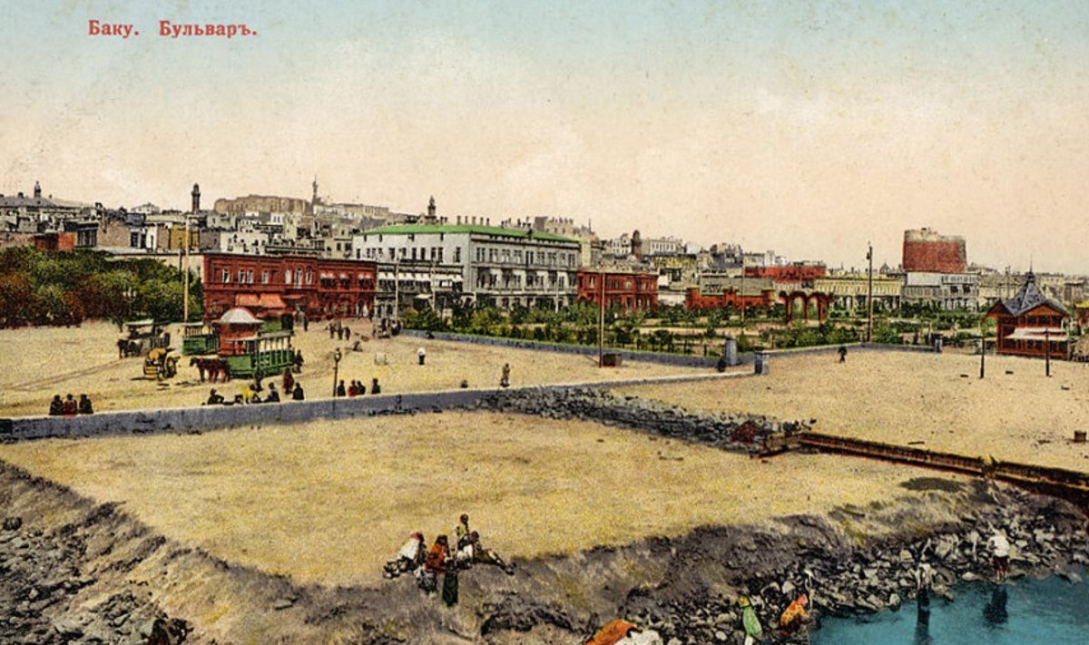 Praegune Aserbaidžaani pealinn 20. sajandi alguse piltpostkaardil 