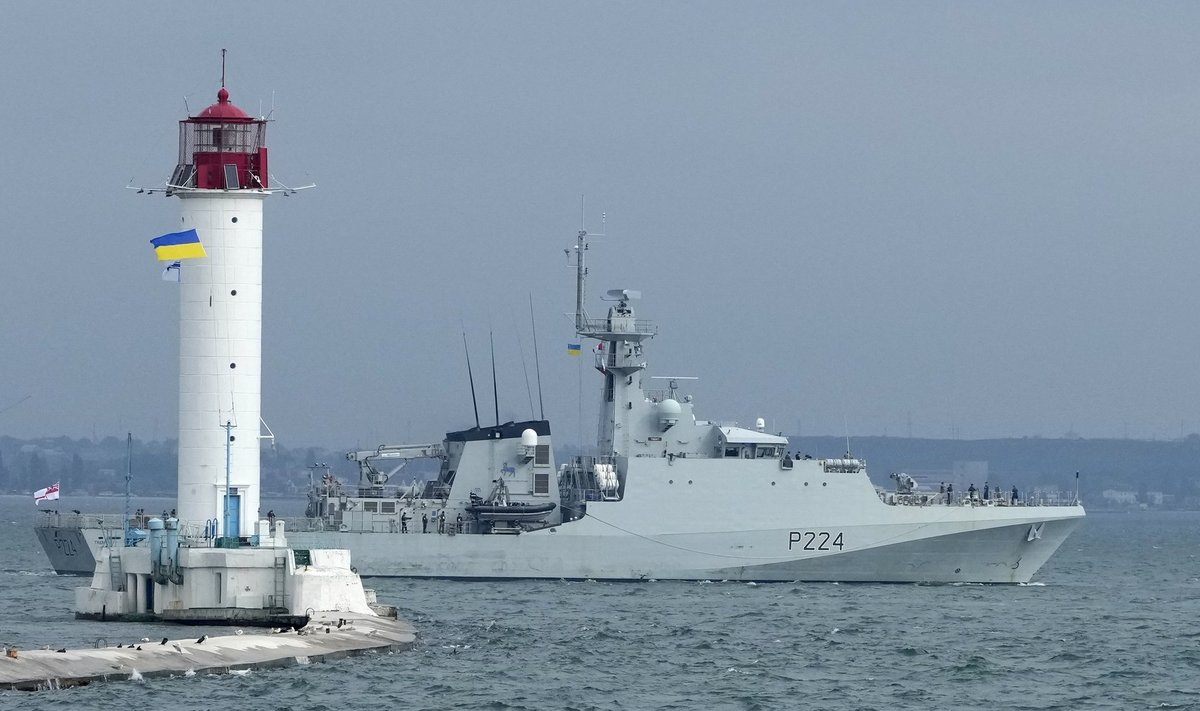 Briti mereväe patrull-laev 2021. aastal NATO-Ukraina ühisõppustel