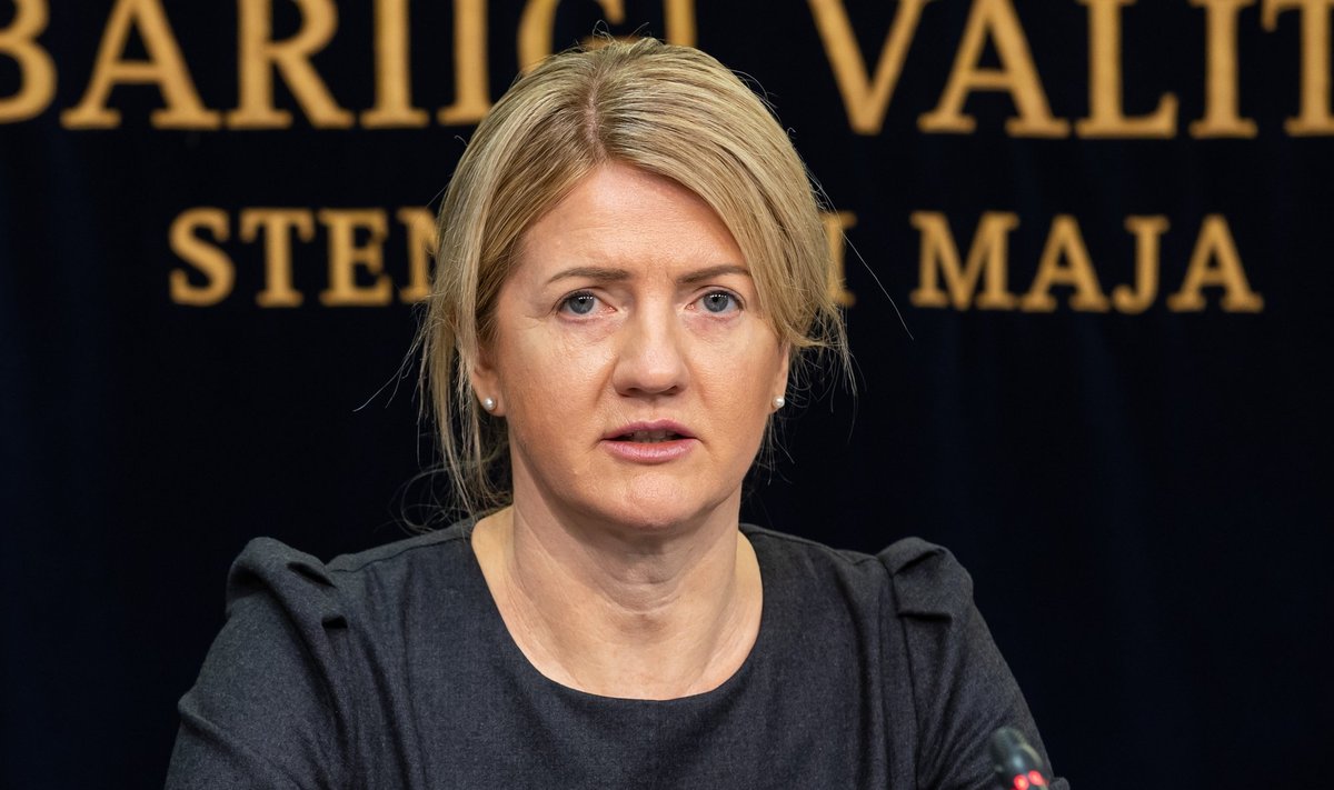 Eva-Maria Liimets valitsuse pressikonverentsil 10.03.2022