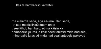 Väljavõte Roosabanaanikese intervjuudest
