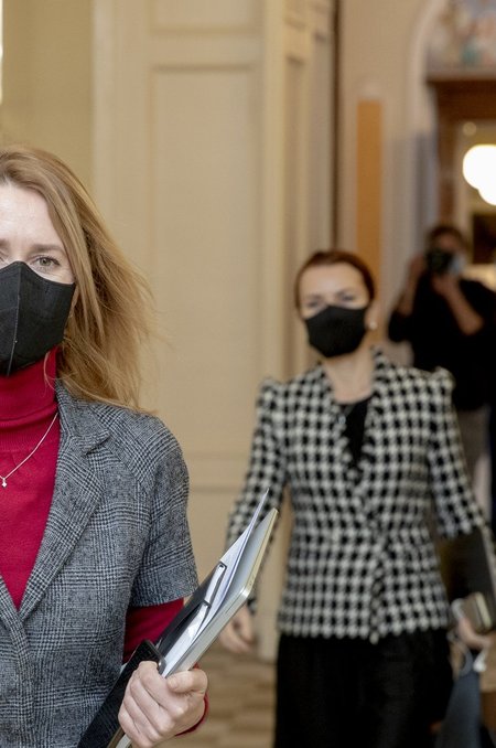 Peaminister Kaja Kallas ja rahandusminister Keit Pentus-Rosimannus.