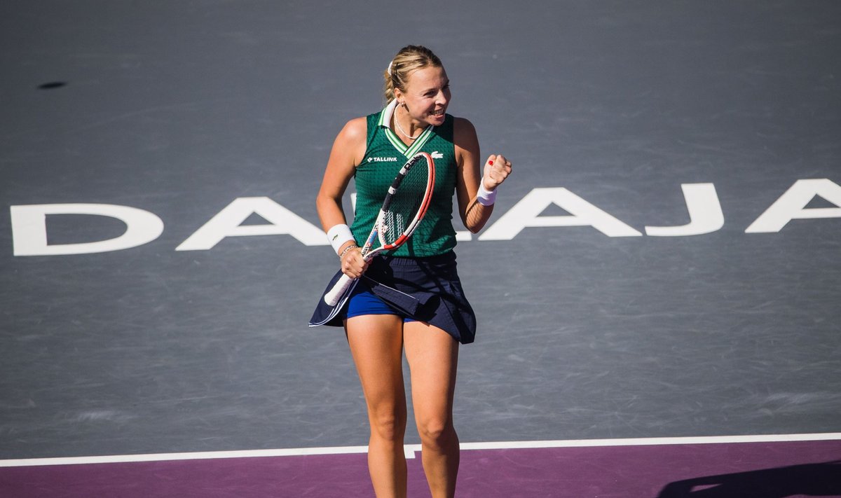 Anett Kontaveit mullu WTA finaalturniiril Mehhikos.
