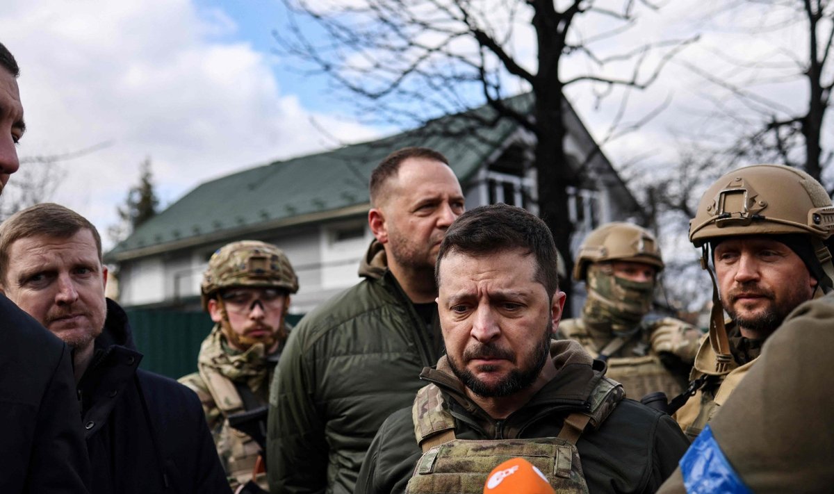 ILME ÜTLEB KÕIK: Ukraina president Volodõmõr Zelenskõi soov on, et kogu maailm oleks tunnistajaks Butšas toimunud genotsiidile.
