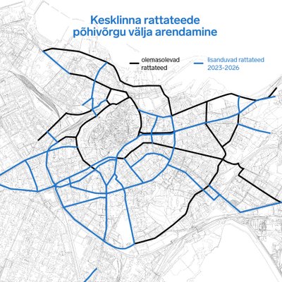 Tallinn saab lähiaastatel uue rattataristu.